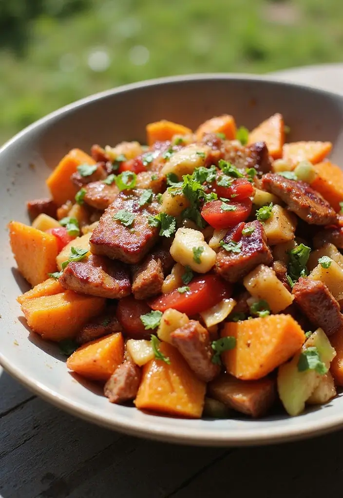 25 BBQ Pork Recipes That Rule the Grill - 20. BBQ Pork and Sweet Potato Salad