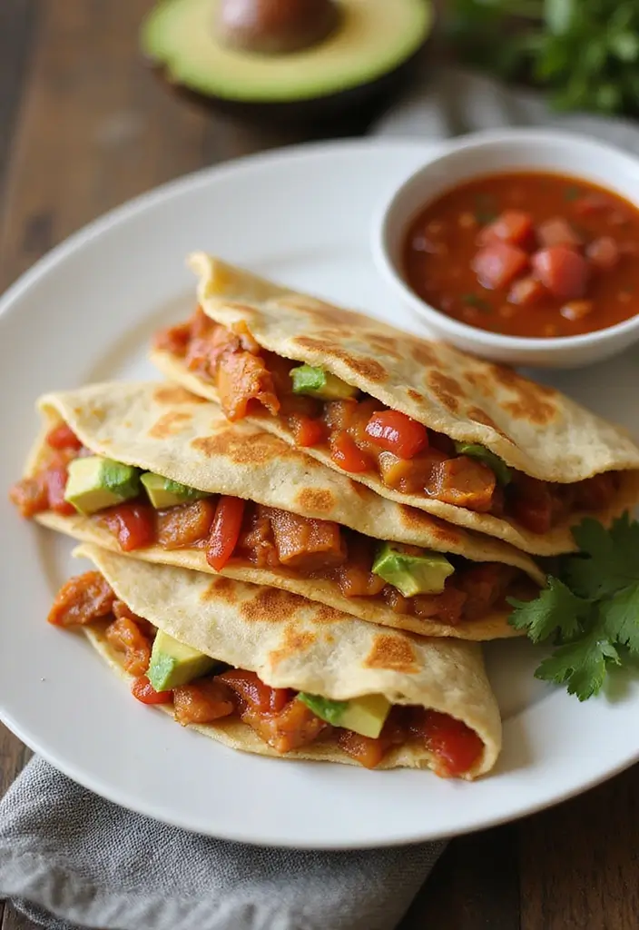 25 BBQ Pork Recipes That Rule the Grill - 22. BBQ Pork and Avocado Quesadillas
