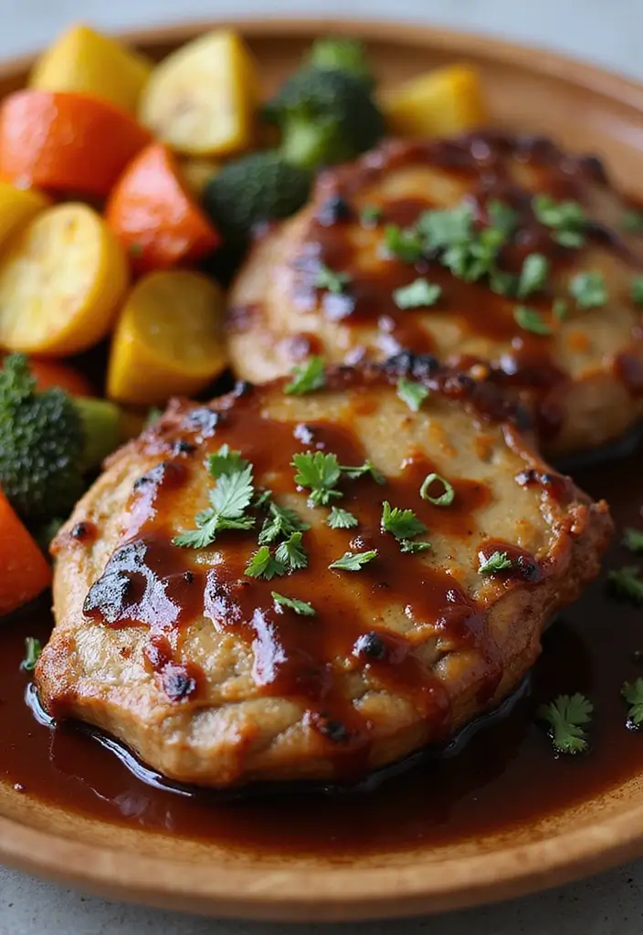 25 Baked Pork Recipes That Stay Tender and Juicy - 11. Balsamic Glazed Baked Pork Chops