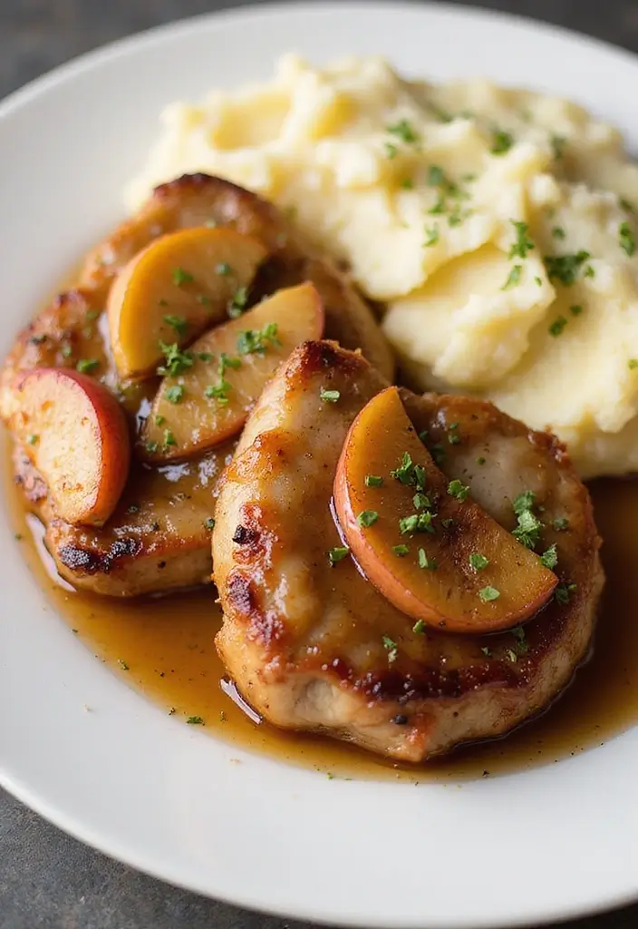 25 Baked Pork Recipes That Stay Tender and Juicy - 15. Maple Glazed Pork Chops with Apples