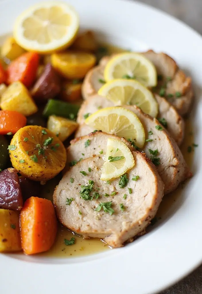 25 Baked Pork Recipes That Stay Tender and Juicy - 2. Lemon Herb Roast Pork Tenderloin