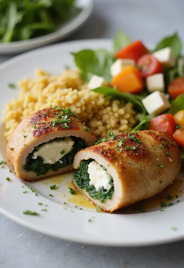 25 Baked Pork Recipes That Stay Tender and Juicy - 20. Mediterranean Stuffed Pork Chops