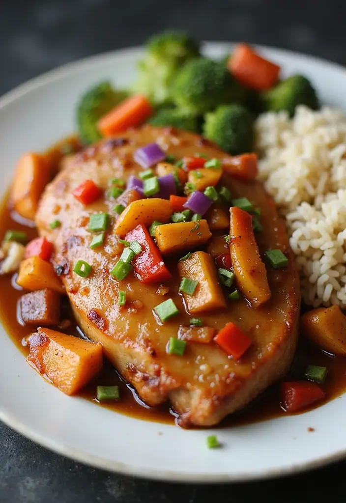 25 Baked Pork Recipes That Stay Tender and Juicy - 24. Sweet and Sour Baked Pork Chops