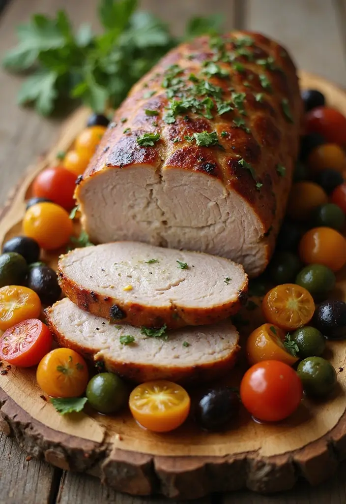 25 Baked Pork Recipes That Stay Tender and Juicy - 5. Mediterranean Baked Pork Loin