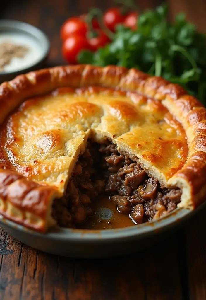 25 Beef Dinner Recipes That Bring Restaurant Flavor Home - 16. Beef and Mushroom Pie