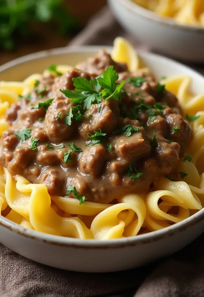25 Beef Dinner Recipes That Bring Restaurant Flavor Home - 6. Beef Stroganoff: Comfort in a Bowl