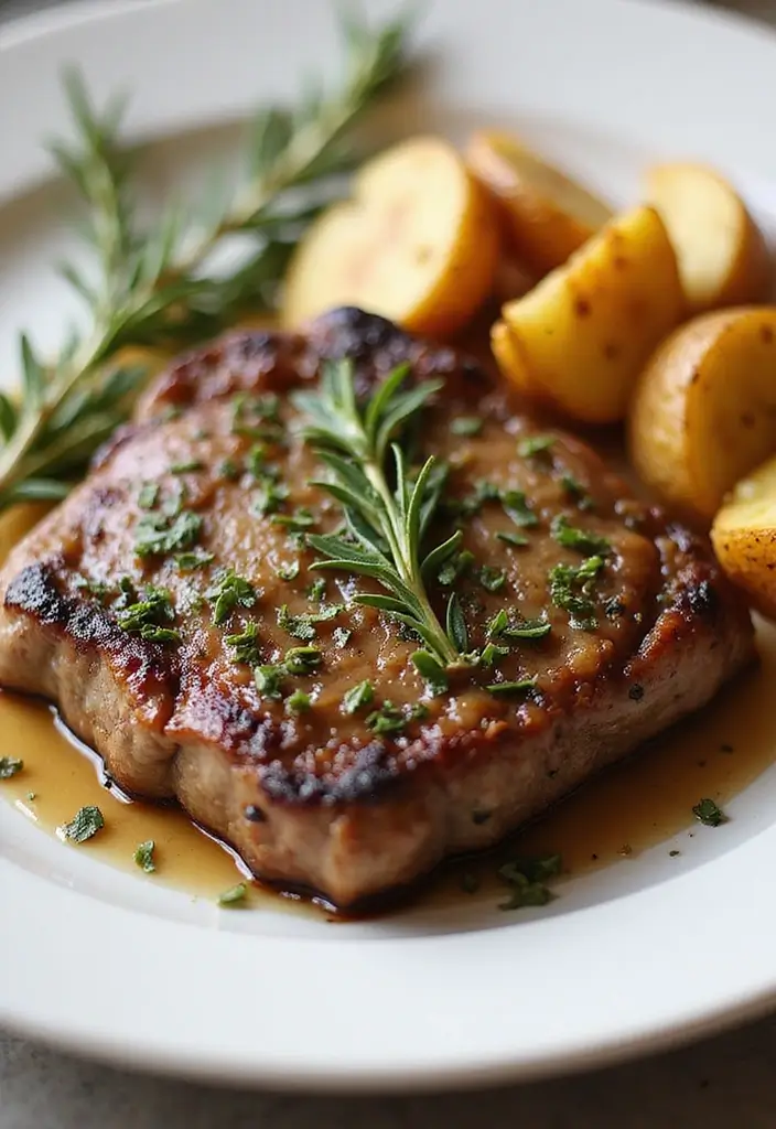 25 Cast Iron Steak Recipes for Restaurant Results - 14. Rosemary Garlic Steak