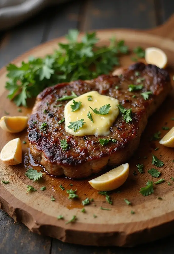 25 Cast Iron Steak Recipes for Restaurant Results - 3. Garlic Butter New York Strip