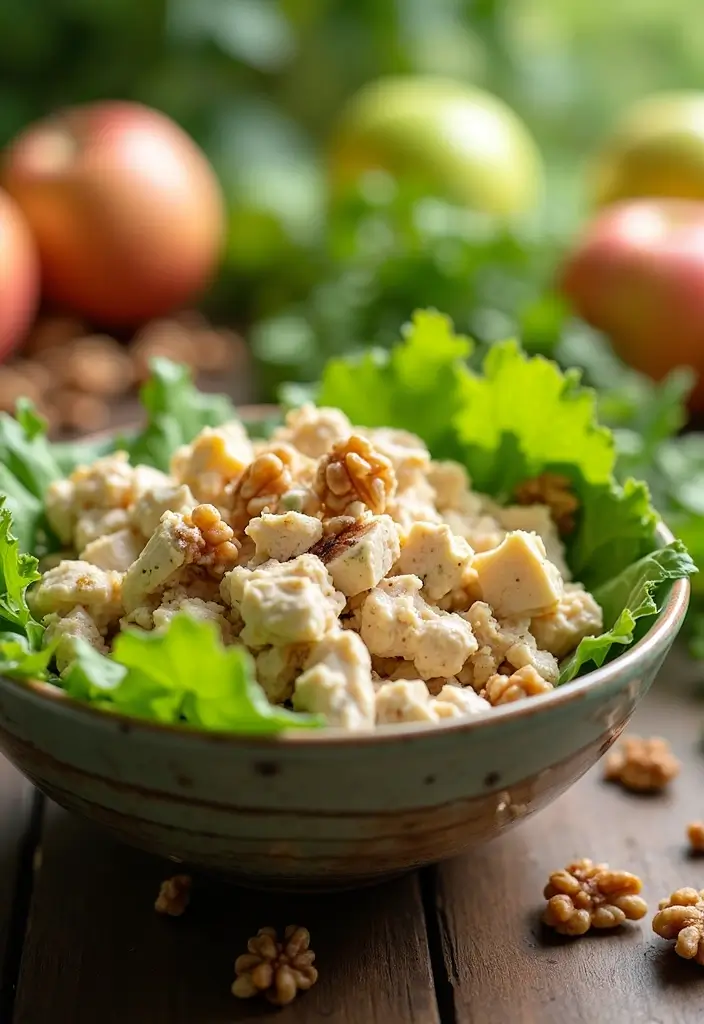 25 Chicken Salad Recipes That Taste Like Summer - 10. Chicken Salad with Apples and Walnuts