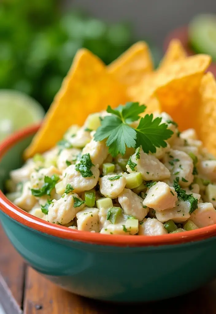 25 Chicken Salad Recipes That Taste Like Summer - 11. Cilantro Lime Chicken Salad