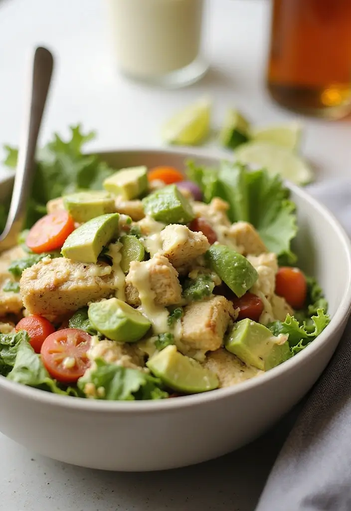 25 Chicken Salad Recipes That Taste Like Summer - 17. Chicken Salad with Creamy Avocado Dressing