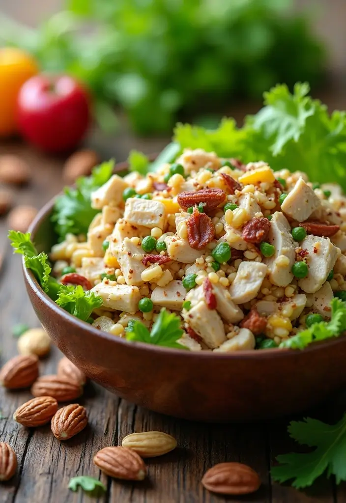 25 Chicken Salad Recipes That Taste Like Summer - 20. Chicken Salad with Nuts and Seeds