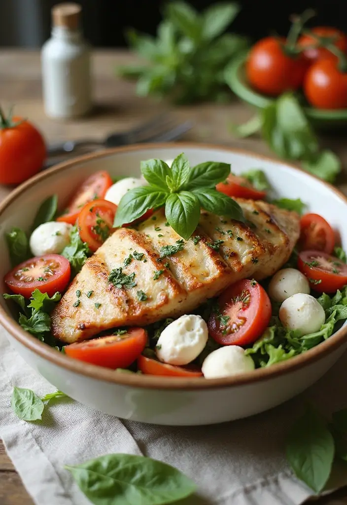 25 Chicken Salad Recipes That Taste Like Summer - 21. Caprese Chicken Salad