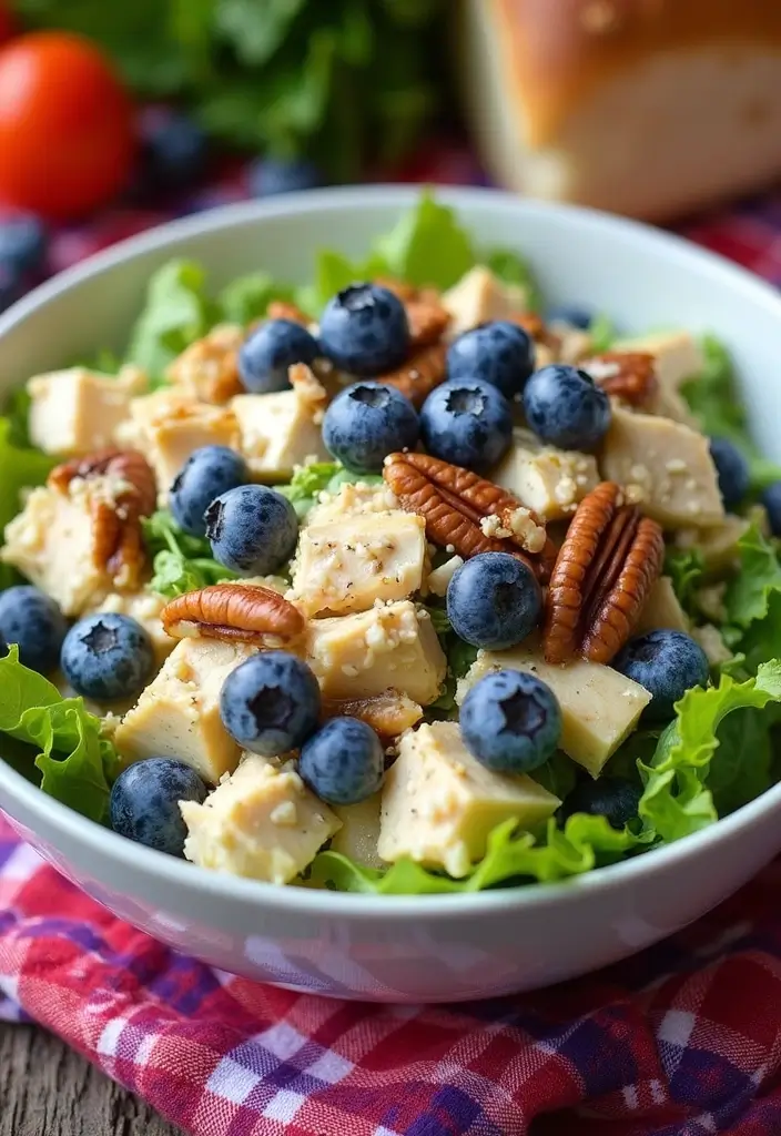 25 Chicken Salad Recipes That Taste Like Summer - 24. Chicken Salad with Blueberries and Pecans