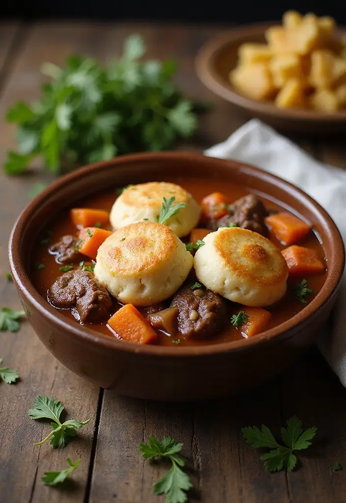 25 Classic Beef Stew Recipes for Cozy Evenings - 12. Beef Stew with Dumplings