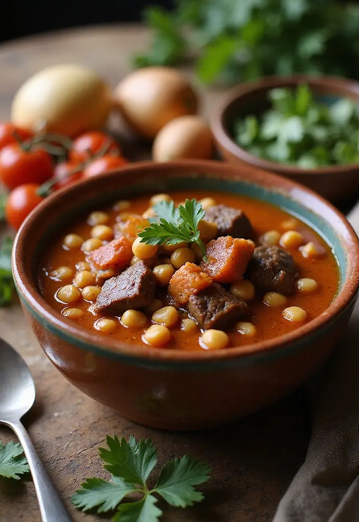 25 Classic Beef Stew Recipes for Cozy Evenings - 22. Beef Stew with Chickpeas