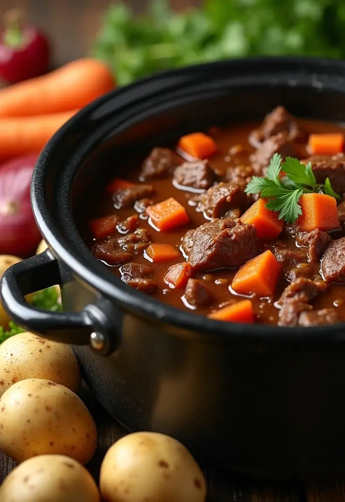 25 Classic Beef Stew Recipes for Cozy Evenings - 6. Slow Cooker Beef Stew