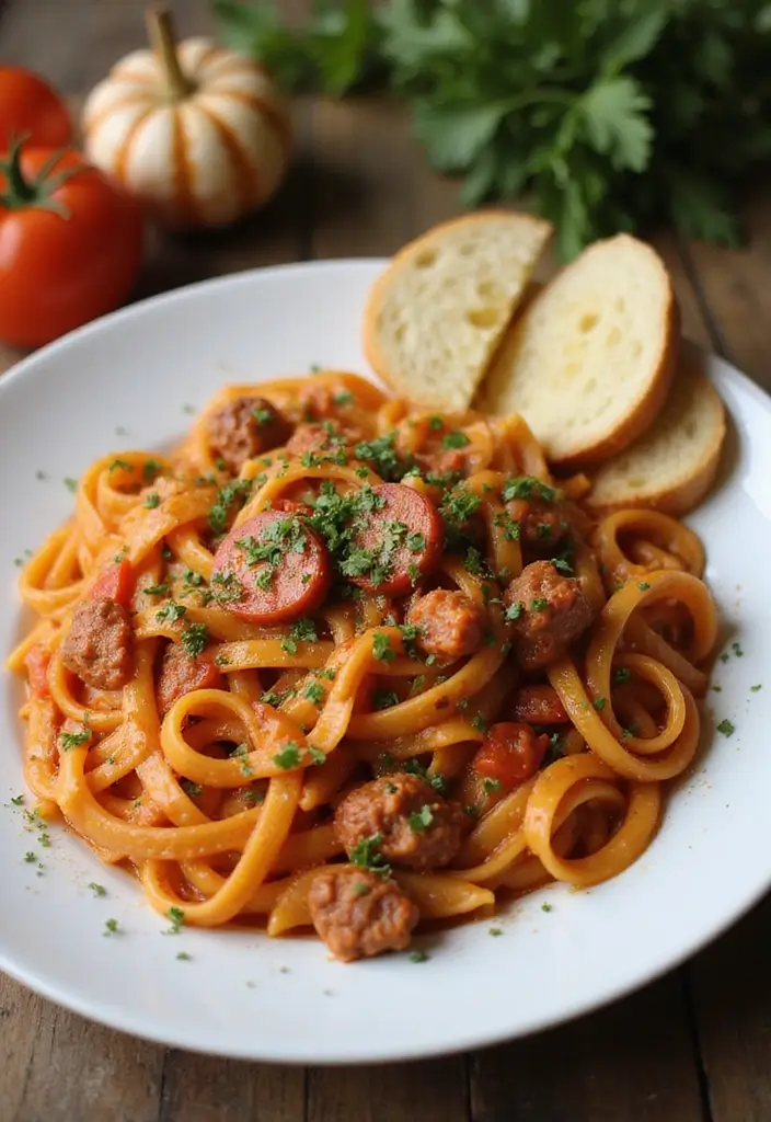 25 Creamy Beef Pasta Recipes Everyone Will Love - 4. Creamy Beef Tomato Pasta