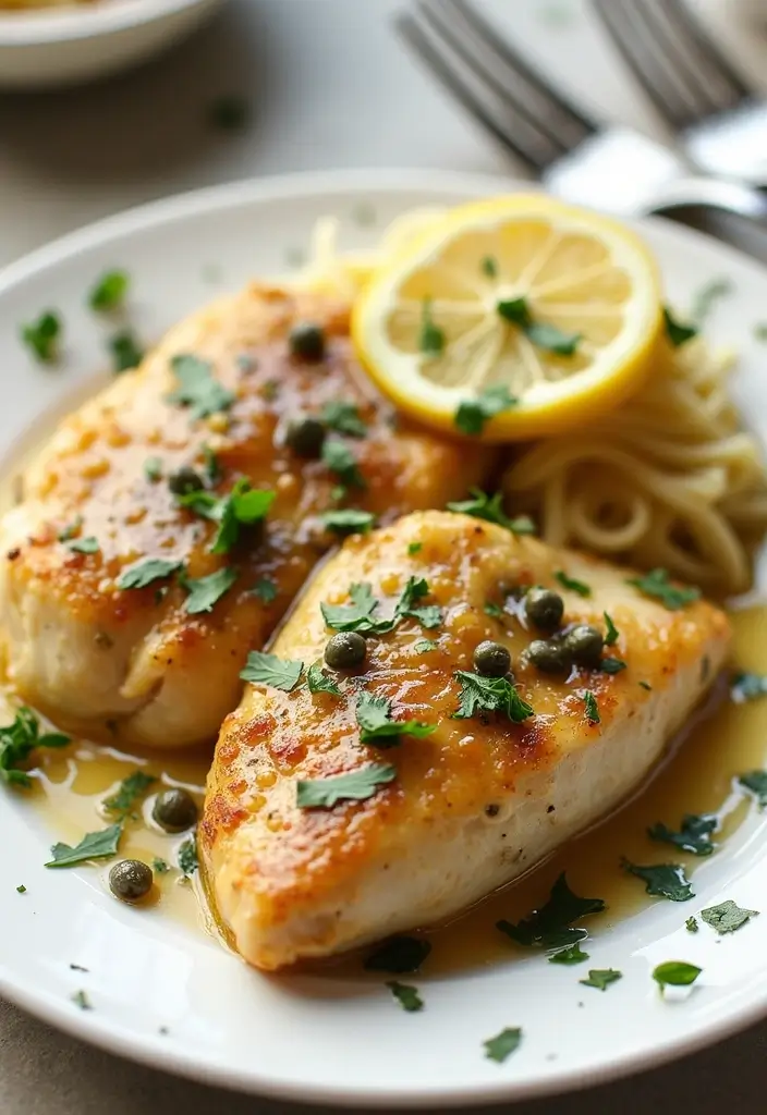 25 Crispy Air Fryer Chicken Recipes You Must Try - 15. Air Fryer Chicken Piccata