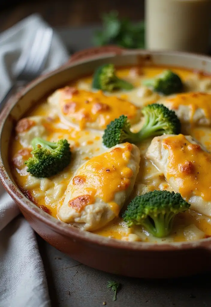 25 Crispy Air Fryer Chicken Recipes You Must Try - 16. Air Fryer Chicken & Broccoli Bake