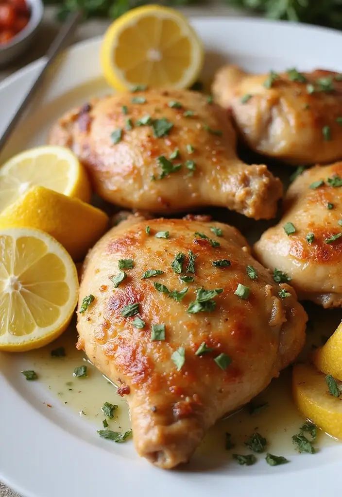 25 Crispy Air Fryer Chicken Recipes You Must Try - 2. Air Fryer Lemon Herb Chicken Thighs