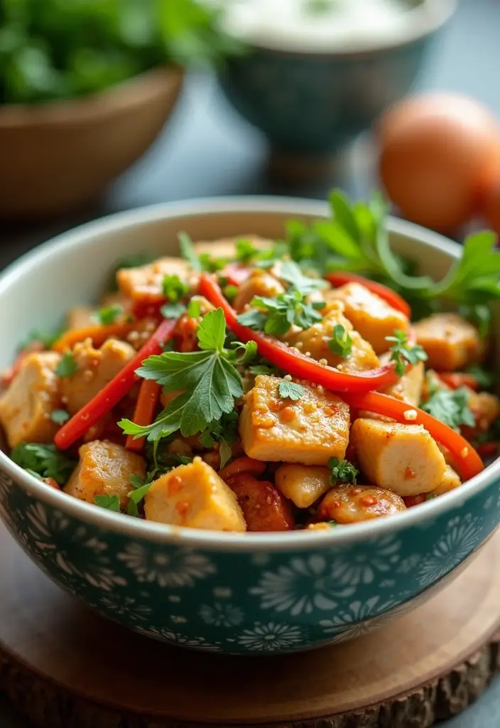 25 Crispy Air Fryer Chicken Recipes You Must Try - 21. Air Fryer Chicken and Vegetable Stir Fry