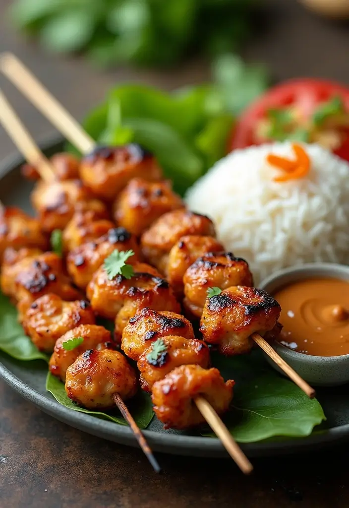 25 Crispy Air Fryer Chicken Recipes You Must Try - 24. Air Fryer Chicken Satay