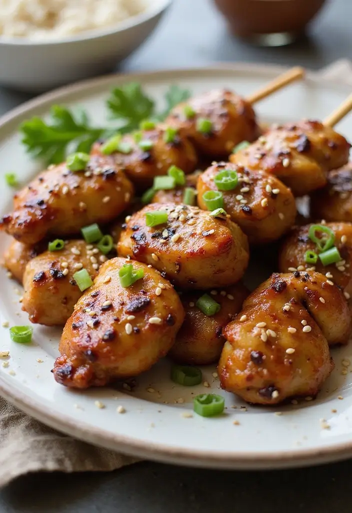 25 Crispy Air Fryer Chicken Recipes You Must Try - 6. Air Fryer Teriyaki Chicken Skewers