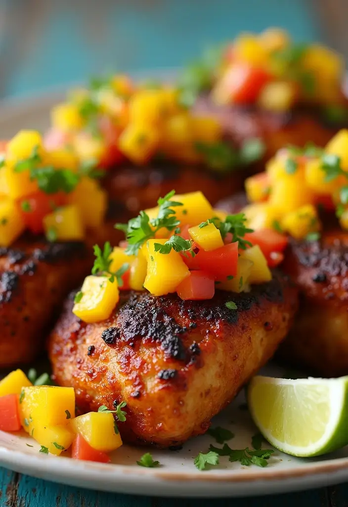25 Crispy Fried Chicken Recipes for the Perfect Crunch - 18. Jerk Chicken with Mango Salsa
