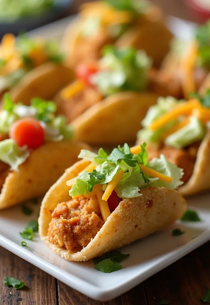 25 Crispy Fried Chicken Recipes for the Perfect Crunch - 21. Crispy Chicken Taco Bites