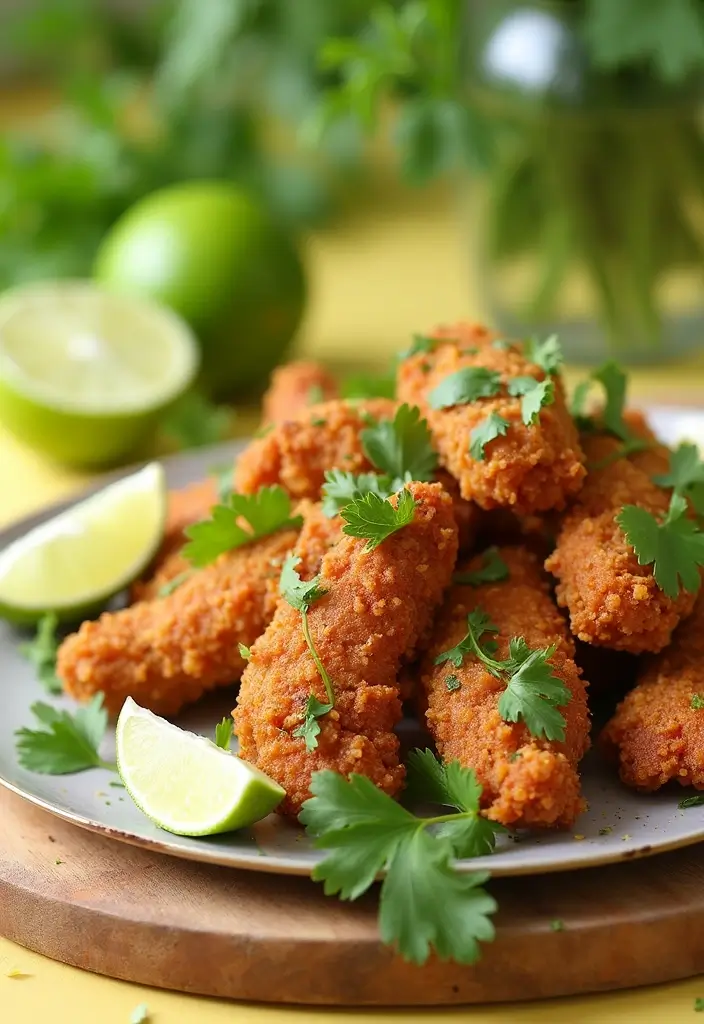25 Crispy Fried Chicken Recipes for the Perfect Crunch - 24. Cilantro Lime Fried Chicken