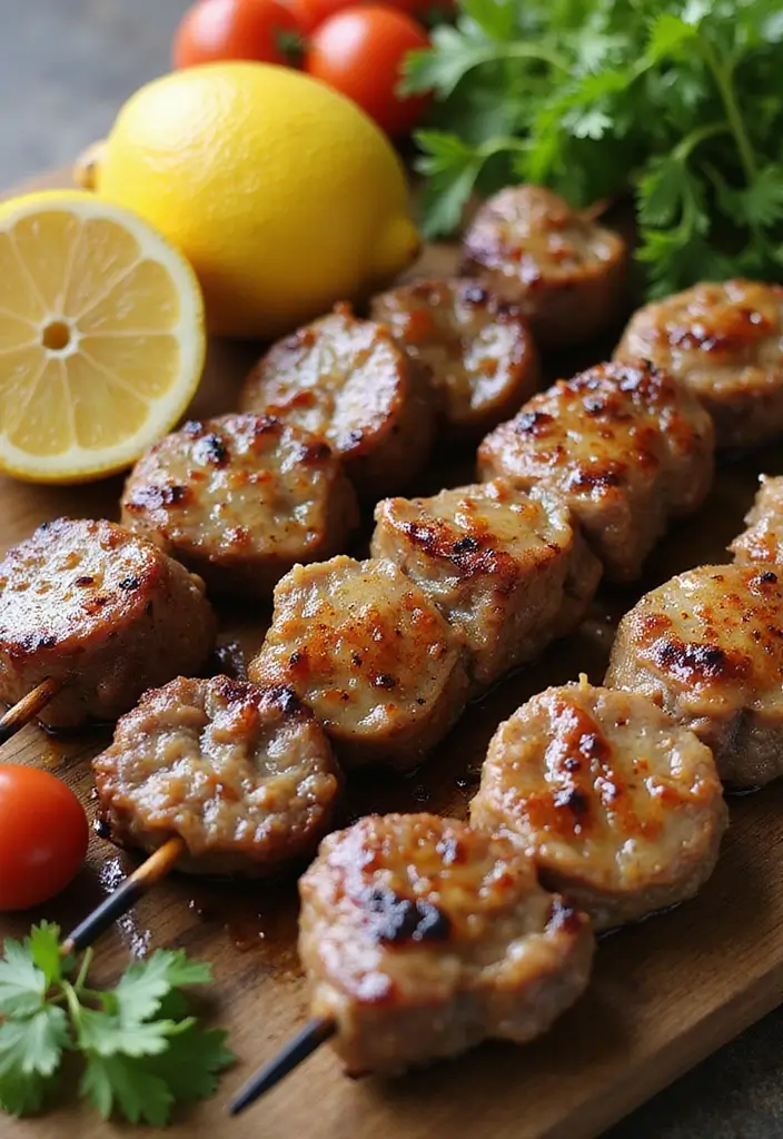 25 Grilled Steak Recipes That Sizzle with Flavor - 12. Lemon Garlic Butter Marinade for Steak Kabobs