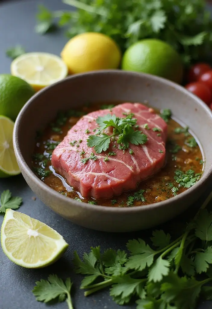 25 Grilled Steak Recipes That Sizzle with Flavor - 23. Cilantro Lime Marinade for Grilled Steak