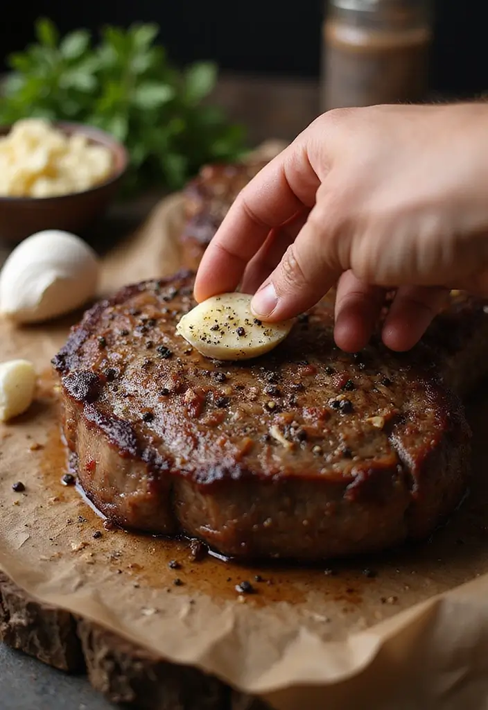 25 Grilled Steak Recipes That Sizzle with Flavor - 6. Garlic and Black Pepper Rub for Porterhouse