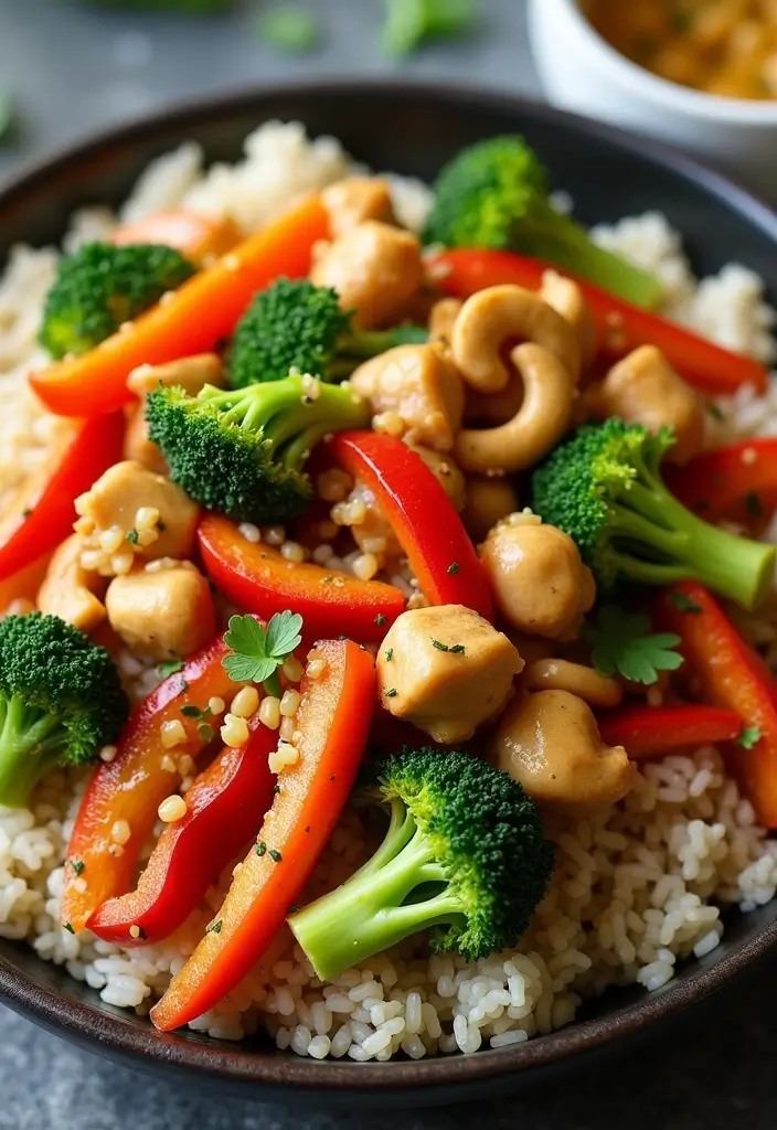 25 High-Protein Meat Recipes for Fitness Goals - 14. Cashew Chicken Stir-Fry