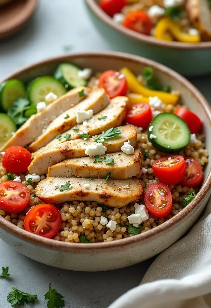 25 High-Protein Meat Recipes for Fitness Goals - 5. Chicken and Quinoa Bowls