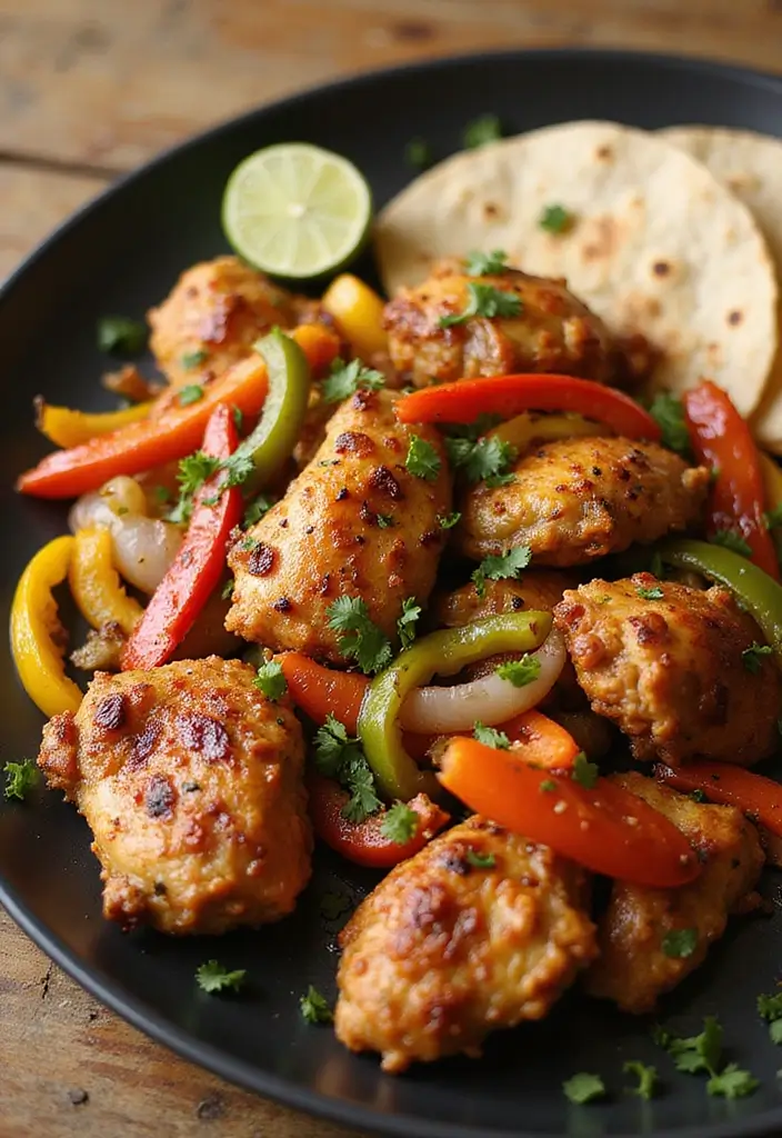 25 High-Protein Meat Recipes for Fitness Goals - 7. Baked Chicken Fajitas