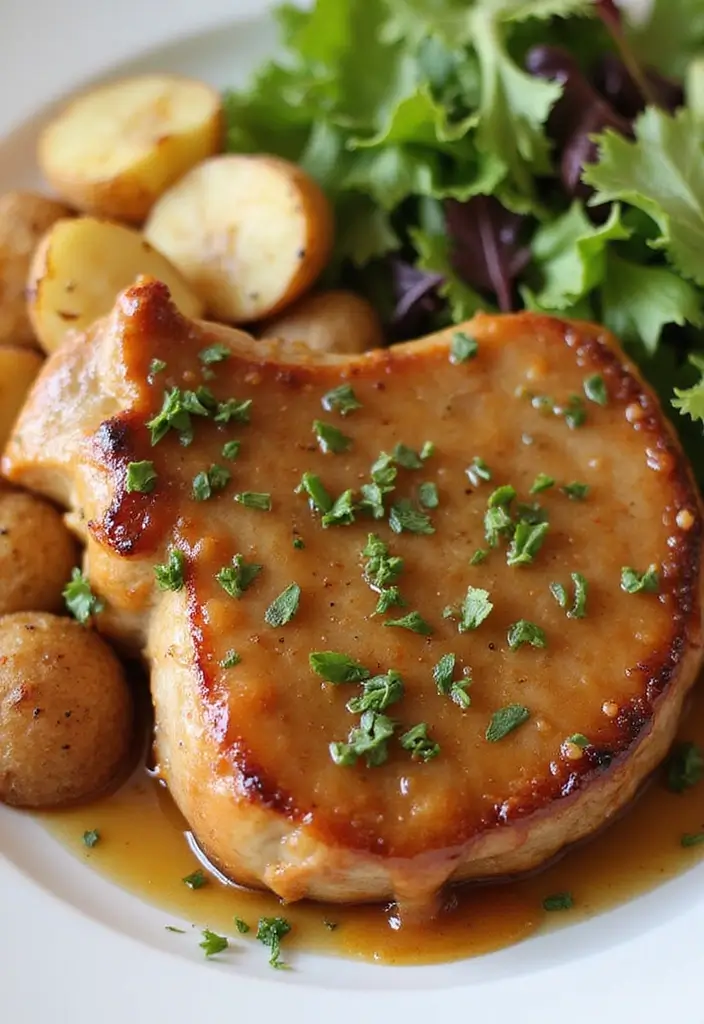 25 Juicy Pork Chop Recipes for Easy Dinners - 14. Apple Cider Glazed Pork Chops