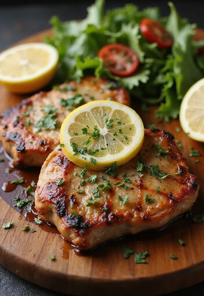 25 Juicy Pork Chop Recipes for Easy Dinners - 2. Lemon Herb Grilled Pork Chops
