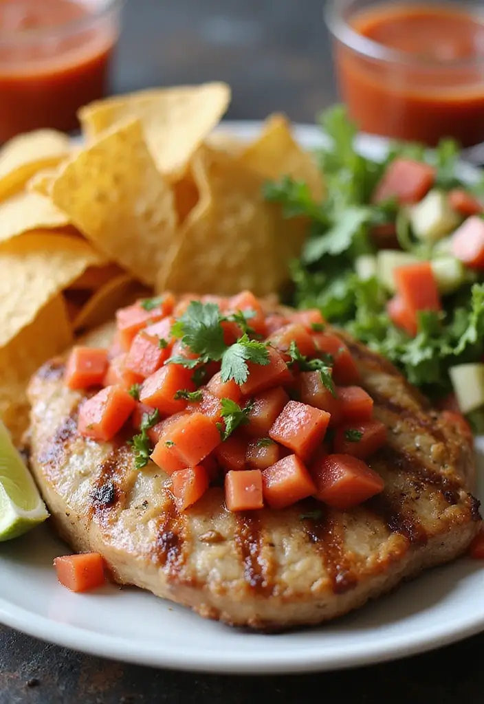 25 Juicy Pork Chop Recipes for Easy Dinners - 24. Zesty Salsa Pork Chops