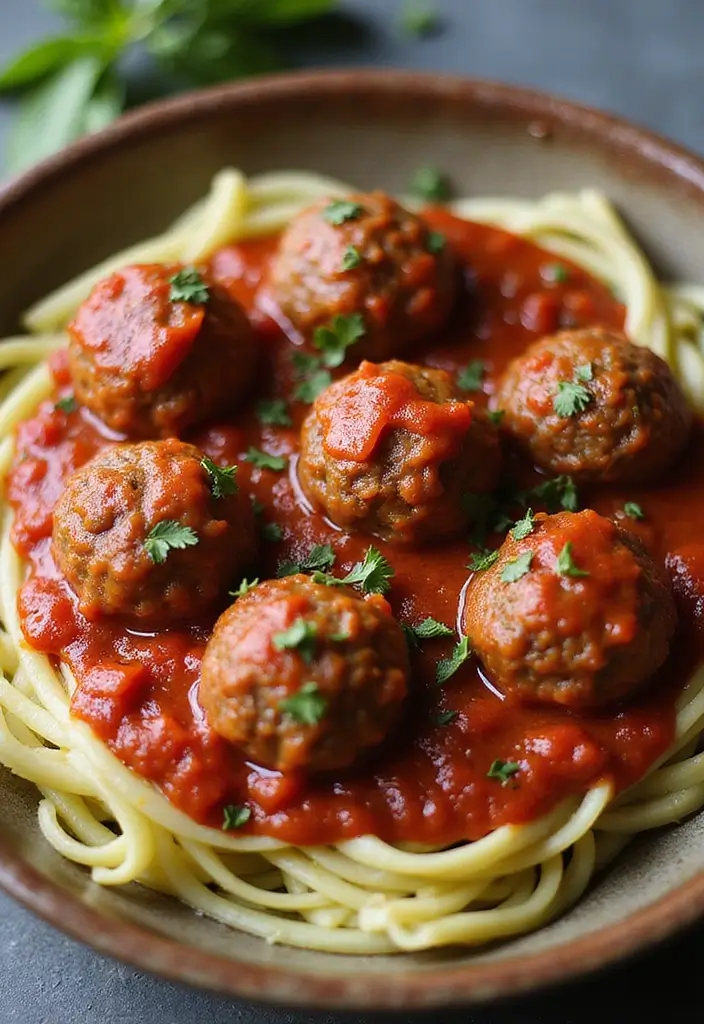 25 Keto Beef Recipes for Low-Carb Lifestyles - 14. Beef Meatballs with Marinara Sauce