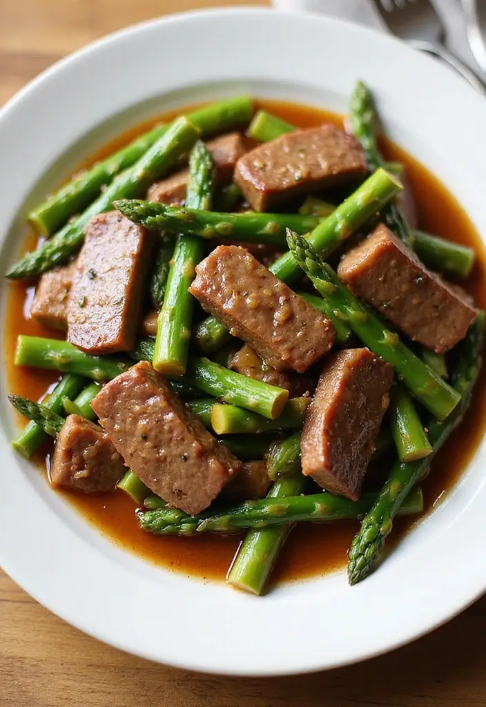 25 Keto Beef Recipes for Low-Carb Lifestyles - 21. Beef and Asparagus Stir-Fry