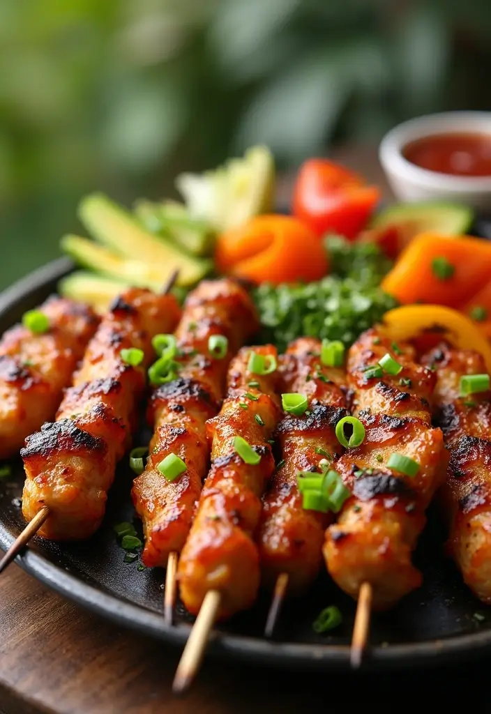 25 Low-Carb Meat Recipes for Healthy Eating - 12. Teriyaki Chicken Skewers