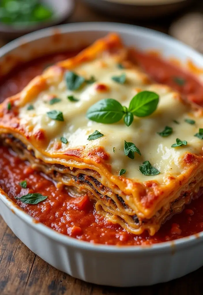 25 Low-Carb Meat Recipes for Healthy Eating - 16. Eggplant Lasagna with Ground Beef