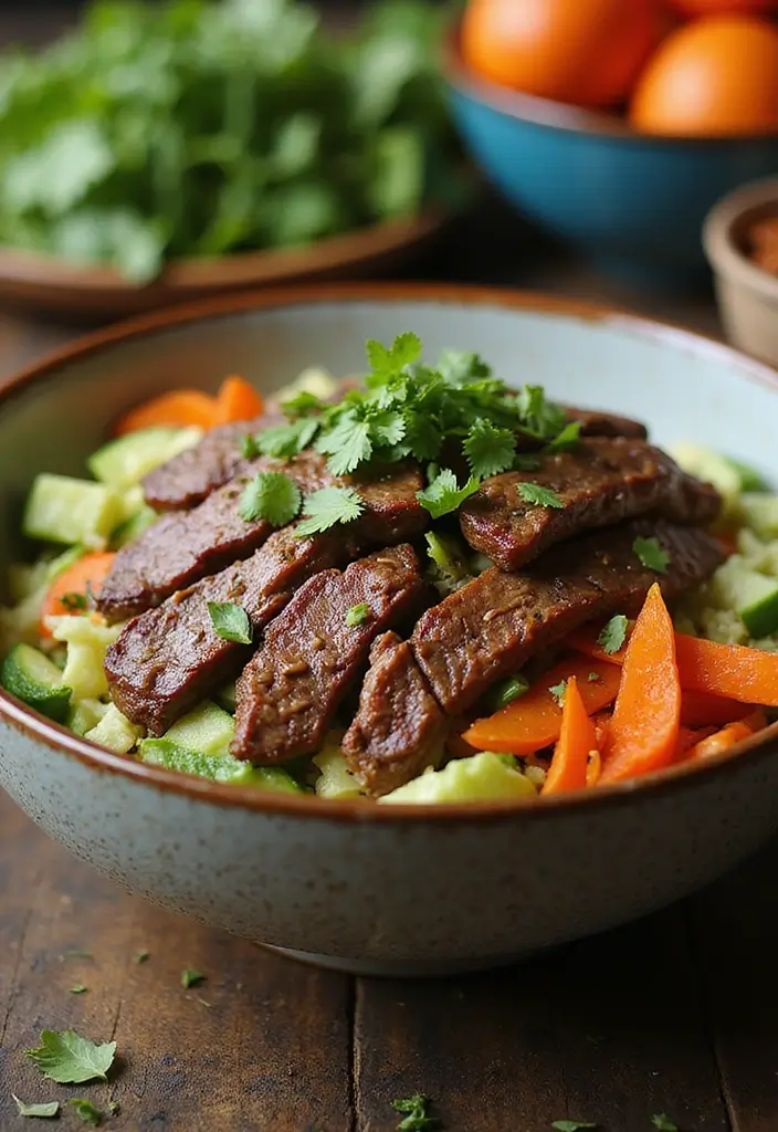 25 Low-Carb Meat Recipes for Healthy Eating - 24. Thai Beef Salad