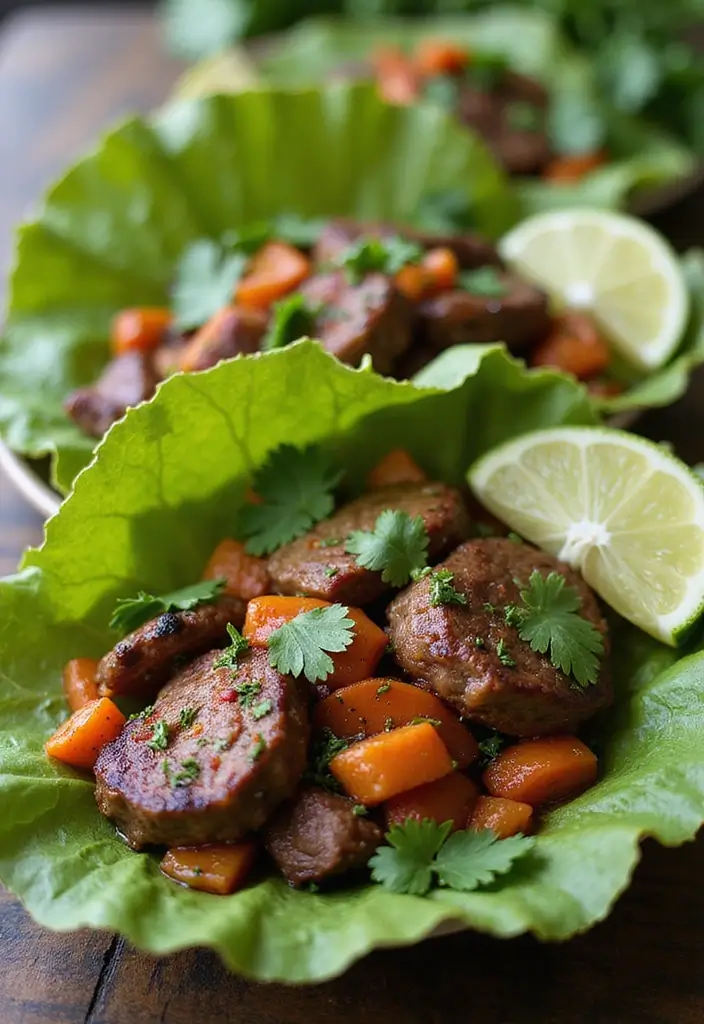 25 Low-Carb Meat Recipes for Healthy Eating - 6. Cilantro Lime Steak Fajitas