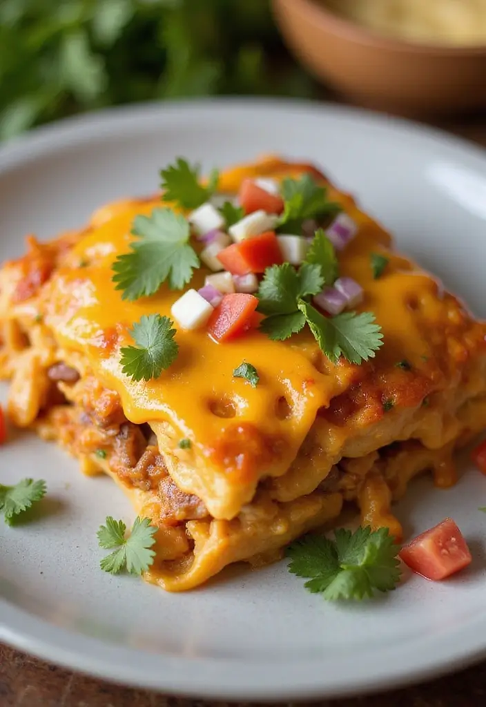 25 Meat Casserole Recipes Full of Comfort and Flavor - 16. Chicken Enchilada Casserole