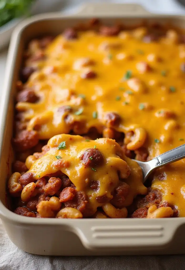 25 Meat Casserole Recipes Full of Comfort and Flavor - 20. Chili Mac Casserole