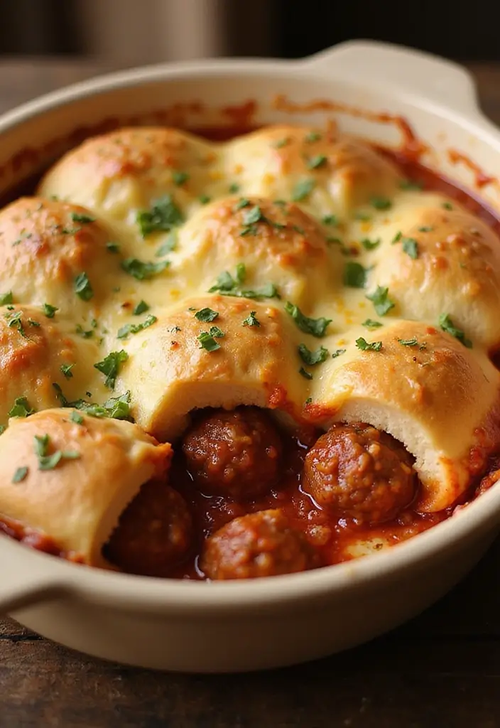 25 Meat Casserole Recipes Full of Comfort and Flavor - 21. Meatball Sub Casserole