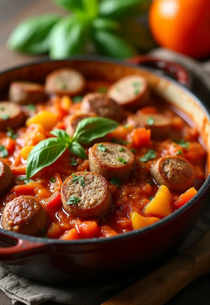 25 Meat Casserole Recipes Full of Comfort and Flavor - 3. Spicy Italian Sausage and Pepper Casserole